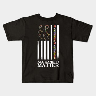 All Cancer Matters Awareness Saying World Cancer Day Kids T-Shirt